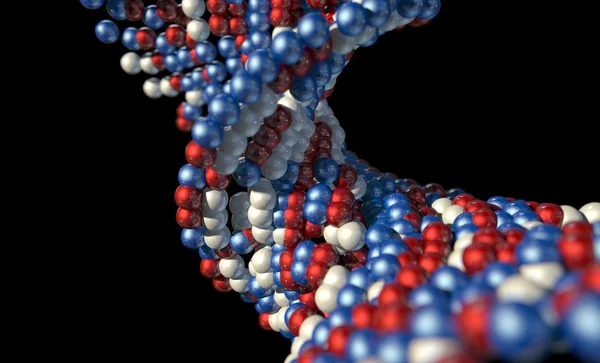 DNA atom łodyga — Zdjęcie stockowe