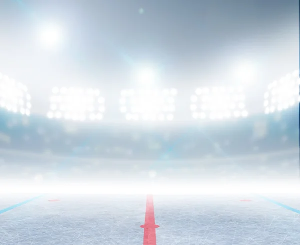 Estádio de ringue de hóquei no gelo — Fotografia de Stock