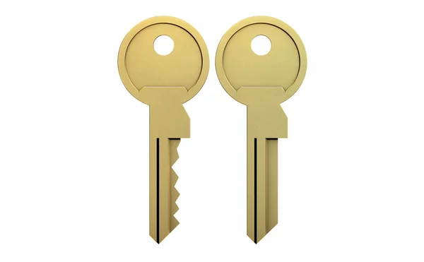 Key Blank And Cut View — Stock Photo, Image