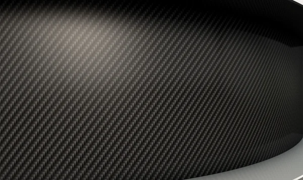 Curved Carbon Fibre And Chrome — Stock Photo, Image