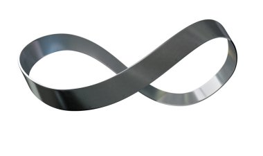 Infinity Symbol Metal Ribbon  clipart