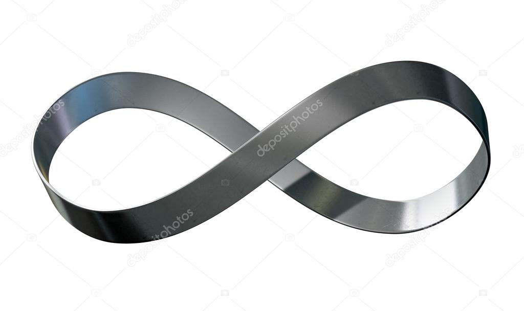 Infinity Symbol Metal Ribbon 