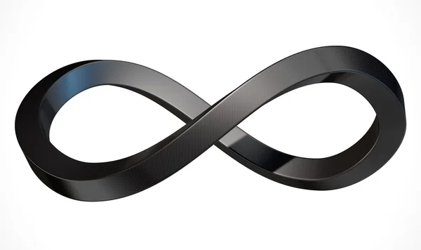 Simbolo infinito Fibra di carbonio — Foto Stock