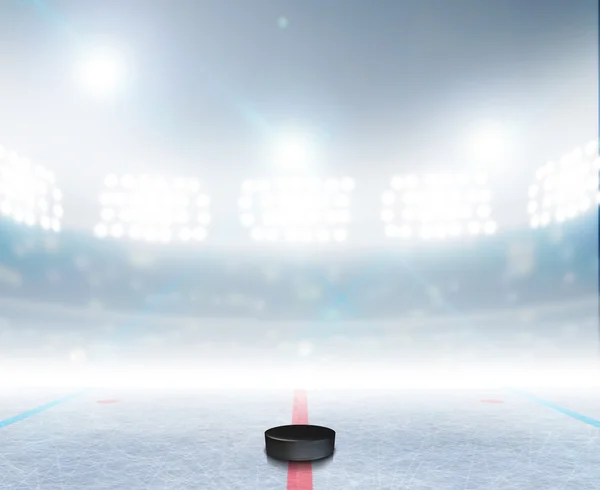 Buz hokeyi pateni pisti Stadyumu — Stok fotoğraf