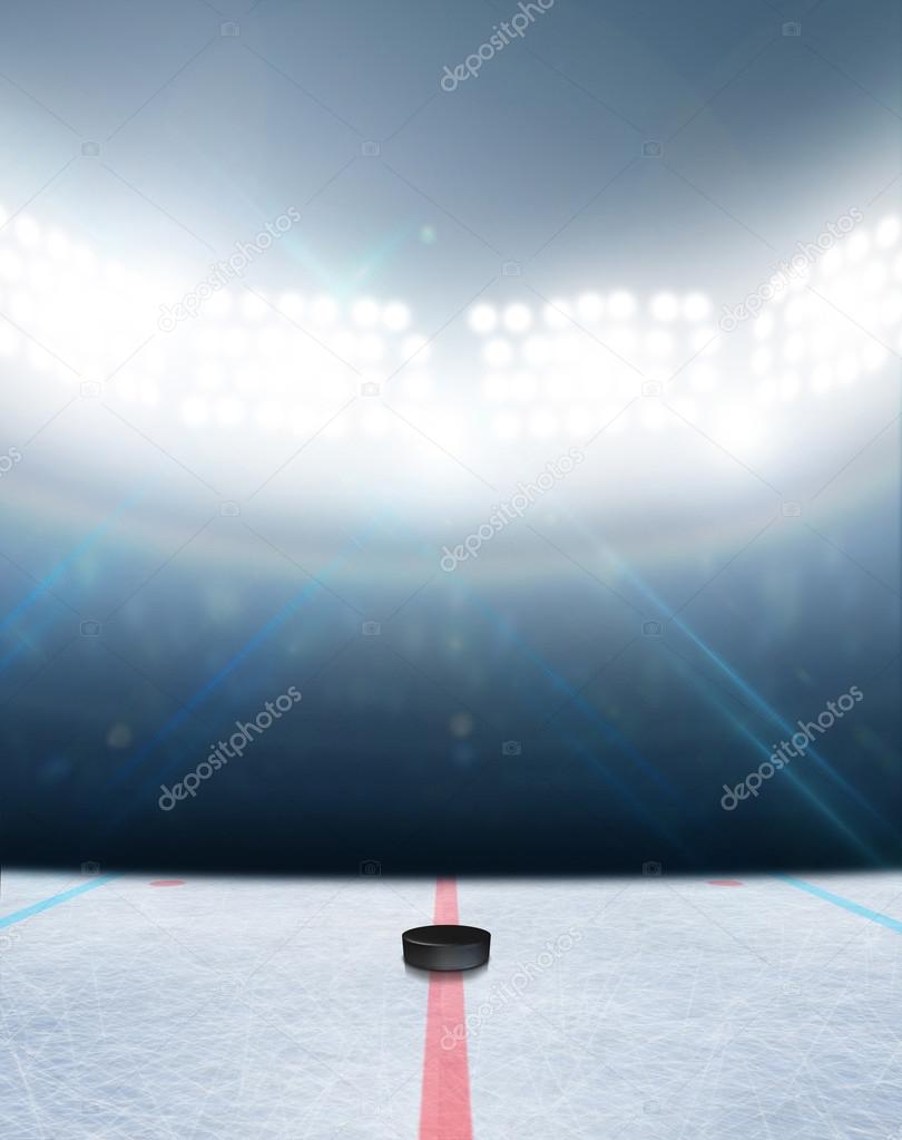 Ice Hockey Rink Stadium — Stock Photo © albund 80458668