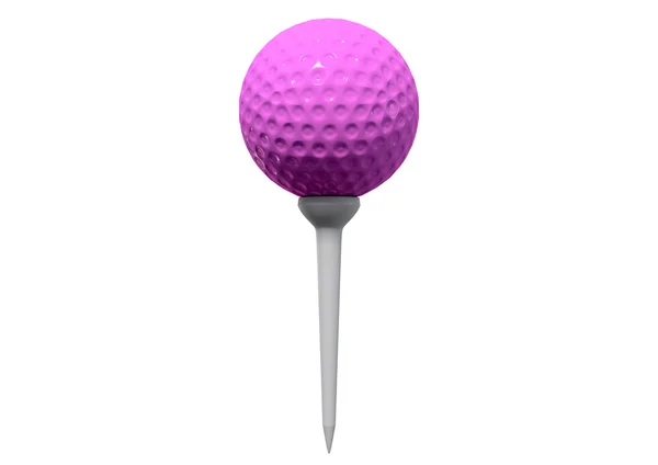 Golf Ball On Tee — Stock Photo, Image