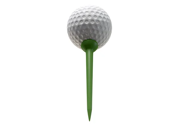 Golfball auf Tee — Stockfoto