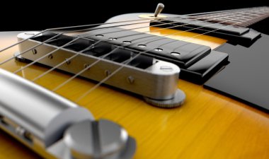 elektro gitar soyut