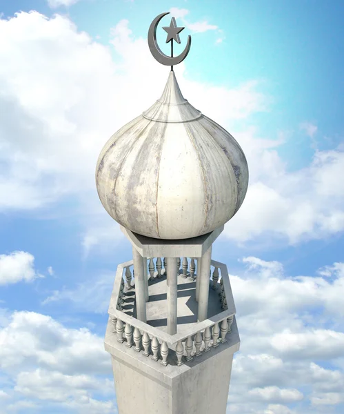 Minarete islâmico — Fotografia de Stock