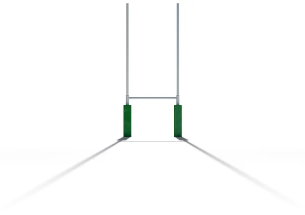 Rugby Posts Isolated — Stock Photo, Image
