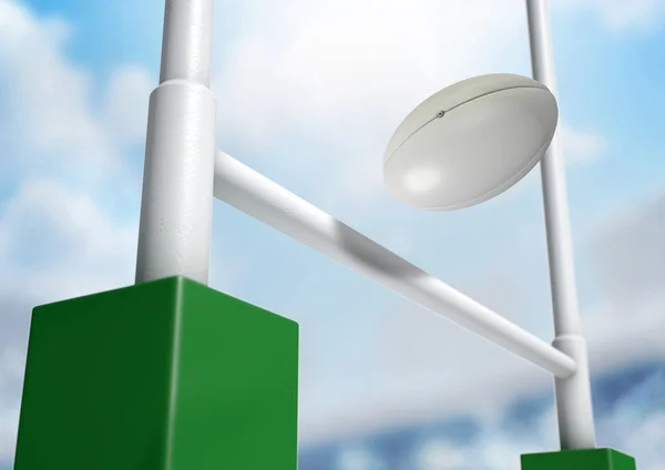 Rugby Posts Conversion Day — Stock Photo, Image