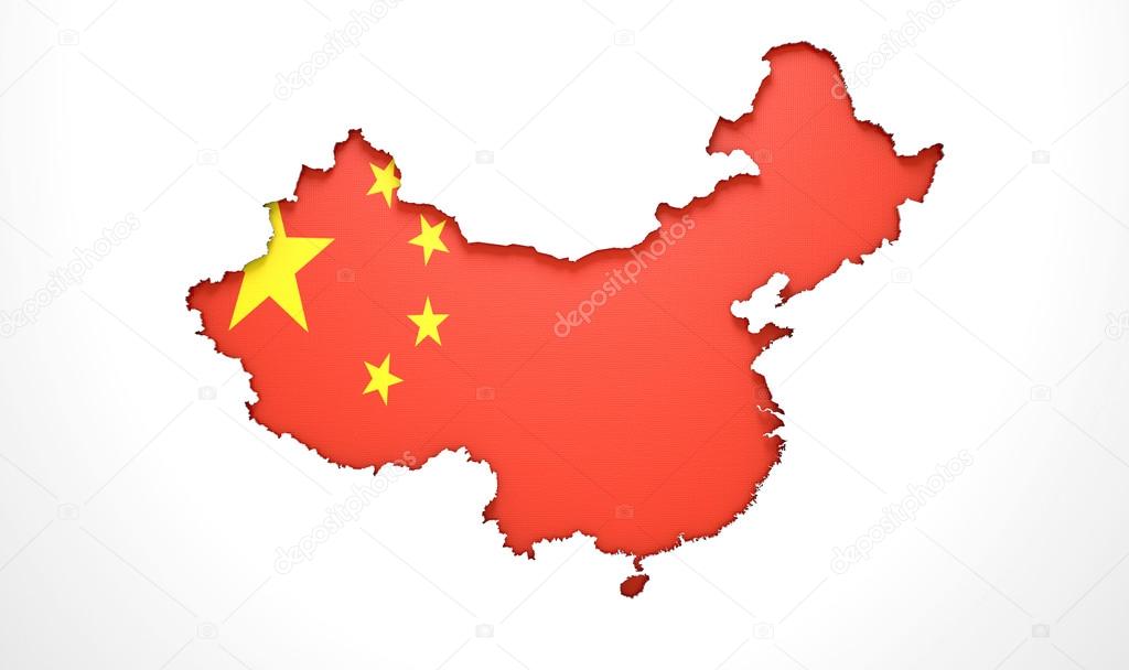 Recessed Country Map China