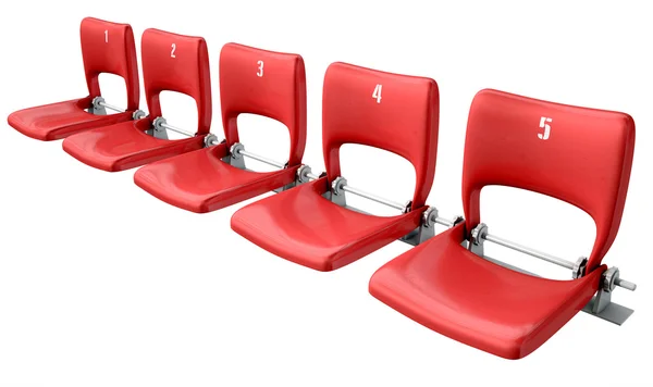 Stadium Seats Section — Stock Photo, Image