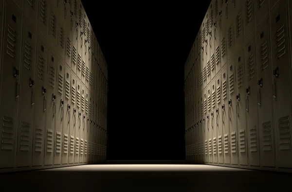 School Locker Corridor — Stock Photo, Image