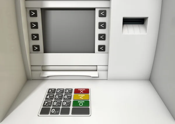 Closeup ATM fasádní — Stock fotografie
