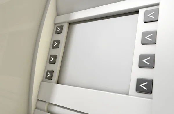 ATM scherm leeg — Stockfoto