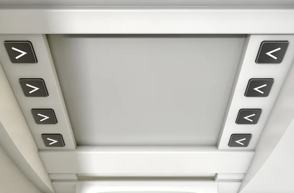 ATM skärmen Blank — Stockfoto