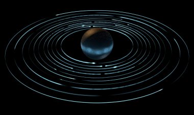 Işık yollar ve gezegen yörüngesinde