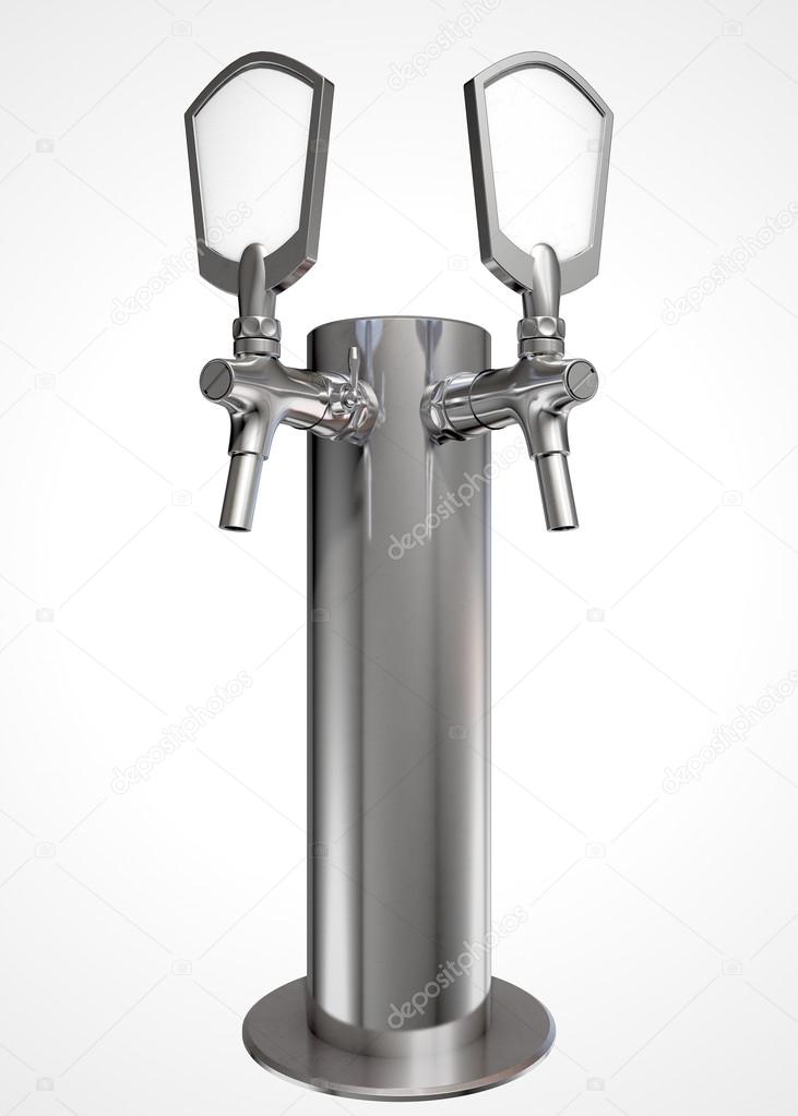 Beer Tap Dual Isolated