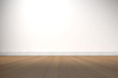 Ahşap zeminli boş oda