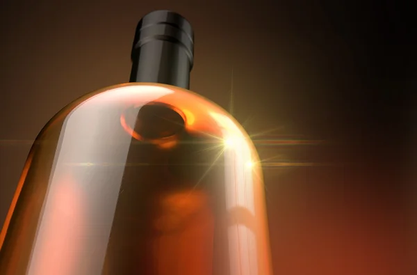 Botella de alcohol genérica — Foto de Stock