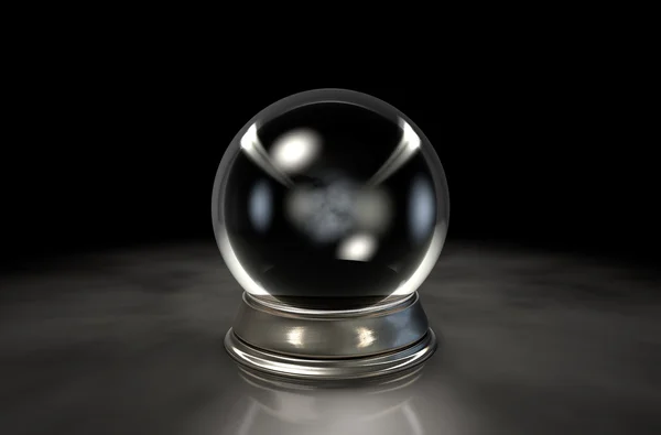 水晶玉の闇 — ストック写真