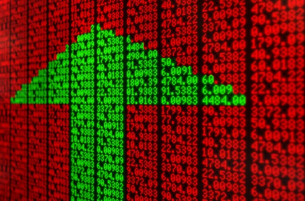 Stock Market digitale Board — Stockfoto