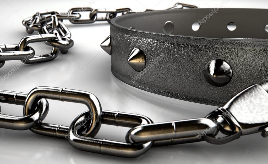 spiked chain collar