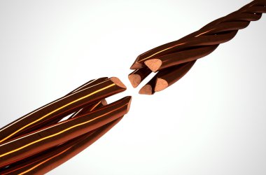 Bakır tel iplikçikleri bağlantısı kesildi