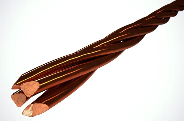 Copper Wire Strands — Stock Photo, Image