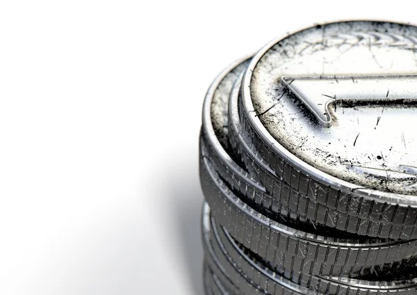 Coin Number One Stack — Stock Photo, Image