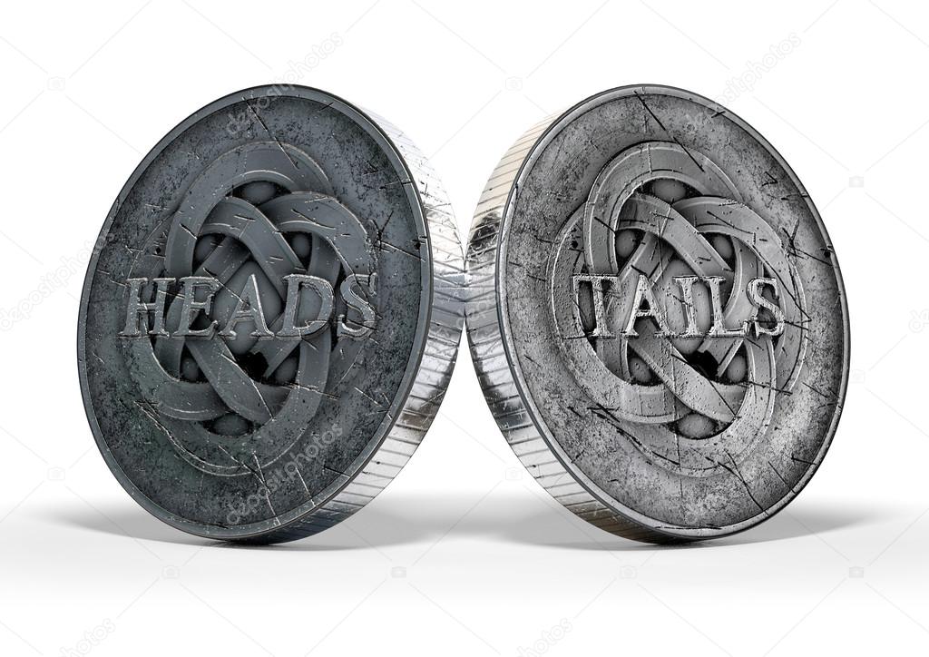 Antique Coins Heads And Tails