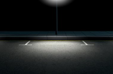 Parking Area Spotlit clipart