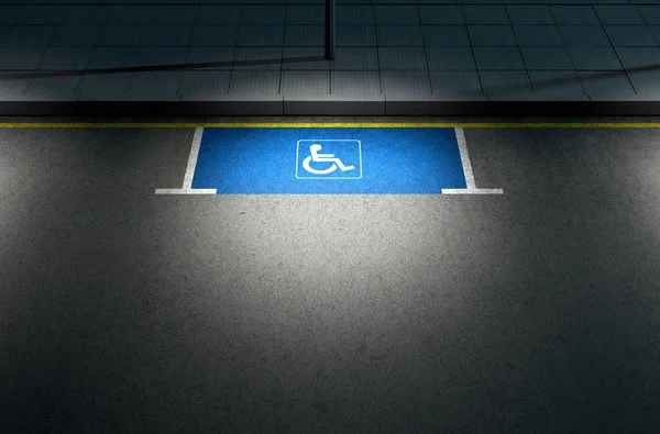 Parkeerplaats Paraplegic — Stockfoto