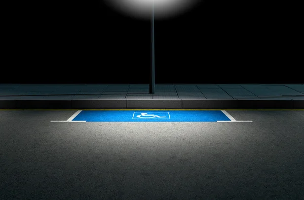 Parkeerplaats Paraplegic — Stockfoto