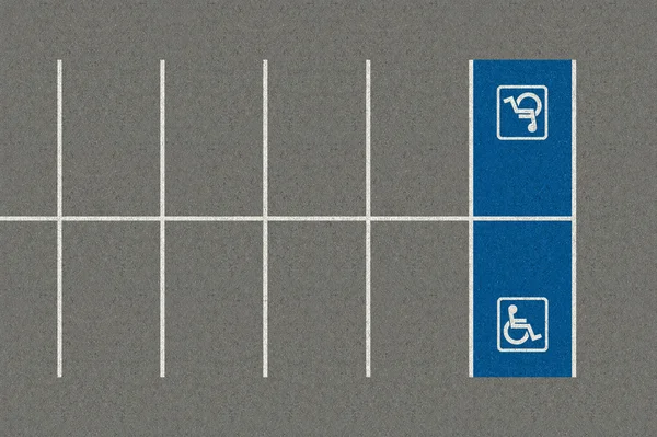 Parking Space Paraplegic — Stock Photo, Image