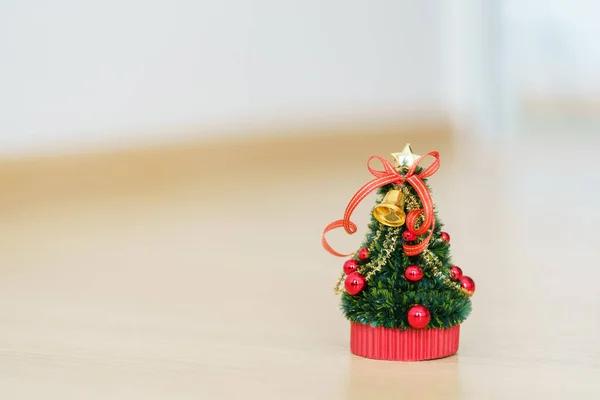 Sapin Noël Miniature Célébrez Noël Décembre Chaque Année Utilisant Comme — Photo