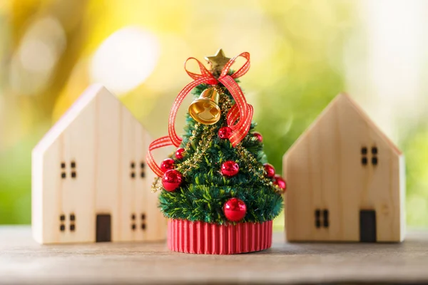 Miniatur Weihnachtsbaum Feiern Sie Weihnachten Jedes Jahr Dezember Verwendung Als — Stockfoto