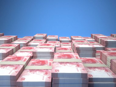 Filipinler 'in parası. Filipin pezosu faturaları. PHP banknotları. 50 peso. İş, finans, haber geçmişi.