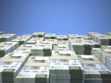 Meksika parası. Meksika pezosu. MXN banknotları. 200 peso. İş, finans, haber geçmişi.