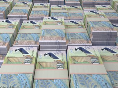 Makedonya 'nın parası. Makedon dinar faturaları. MKD banknotları. 10 dinar. İş, finans, haber geçmişi.