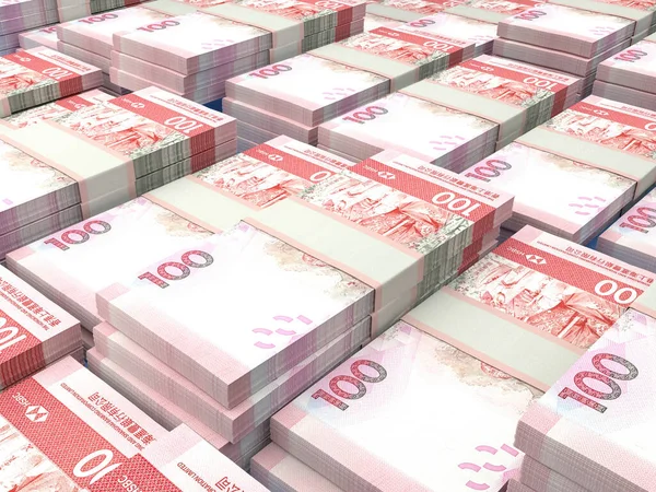 Hong Kong Parası Hong Kong Dolarları Hkdhsbc Banknotları 100 Dolar — Stok fotoğraf