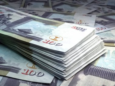 Kenya 'nın parası. Kenya şilinlerinin faturaları. KES banknotları. 100 şilin. İş, finans, haber geçmişi.