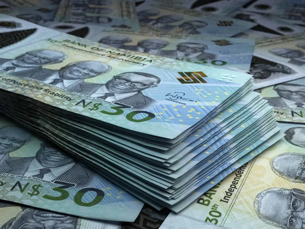 Dinero Namibia Billetes Dólar Namibio Billetes Nad Dólares Negocios Finanzas — Foto de Stock