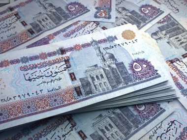 Mısır 'ın parası. Mısır sterlini banknotları. EGP banknotları. 20 kilo. İş, finans, haber geçmişi.