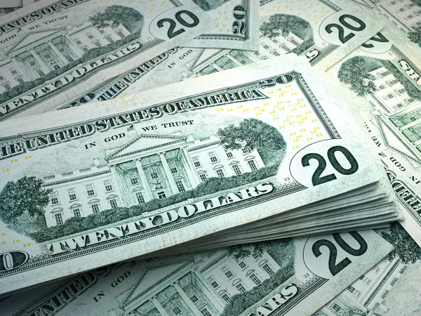 Birleşik Devletler Parası Birleşik Devletler Dolarları Amerikan Doları Banknotları Dolar — Stok fotoğraf