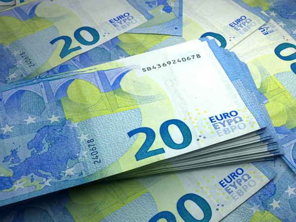 Money European Union European Euro Bills Eur Banknotes Euro Business — Stock Photo, Image