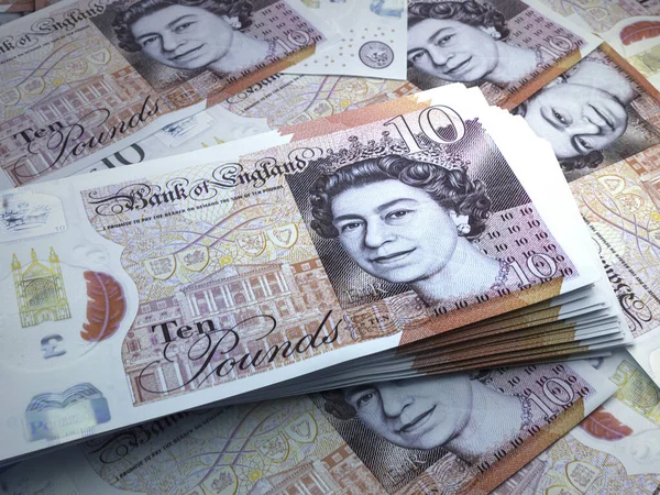 Money United Kingdom Pfund Sterling Scheine Gbp Scheine Pfund Unternehmen — Stockfoto