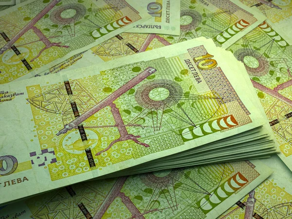 Money Bulgaria Bulgarian Lev Bills Bgn Banknotes Levove Business Finance — Stock Photo, Image