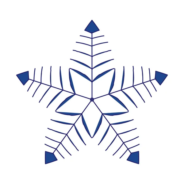 Floco de neve logotipo linha simples. Ícone de inverno isolado. Jpeg. — Fotografia de Stock